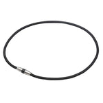 PHITEN RAKUWA NECKLACE MG METALLIC BLACK 50CM