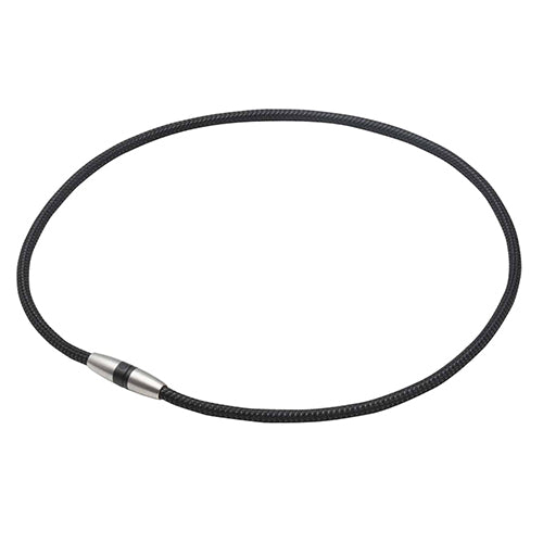PHITEN RAKUWA NECKLACE MG METALLIC BLACK 50CM