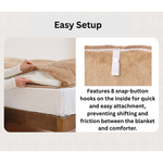 Phiten Star Series 2 Way Covering Blanket Brown Single