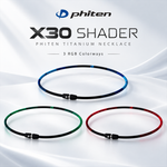 X30 Shader Phiten titanium necklace in three colors