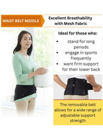 PHITEN METAX SUPPORTER WAIST BELT MIDDLE (XL)