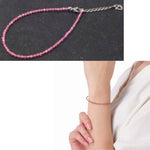 PHITEN PINK TOURMALINE BRACELET 17+3cm