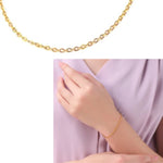 PHITEN TITANIUM CHAIN BRACELET GOLD IP (ADZUKI)