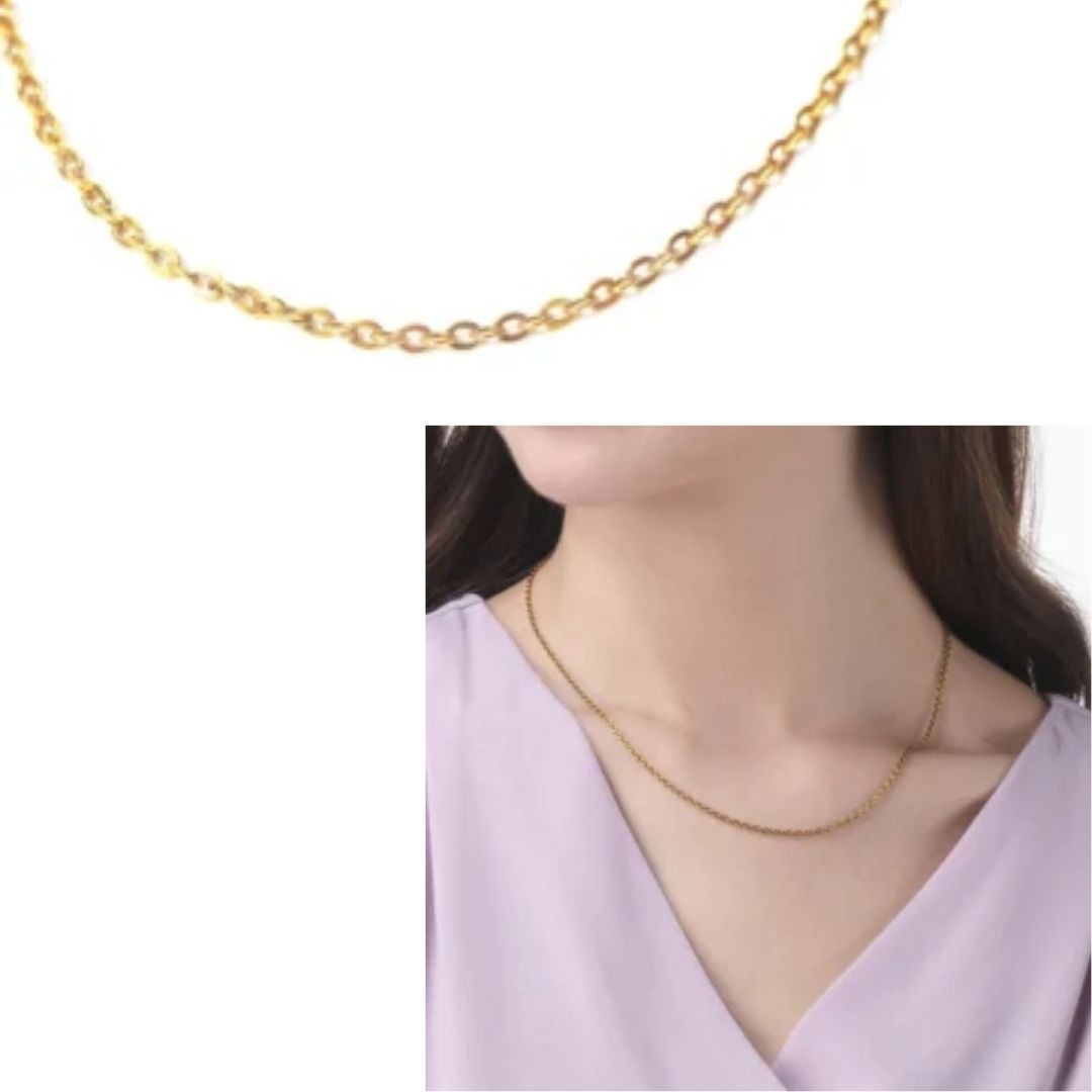 ファイテン チタンネックレス TITAN CHAIN NECKLACE Phiten Titanium Chain Necklace Gold IP (Adzuki) - Phiten Official